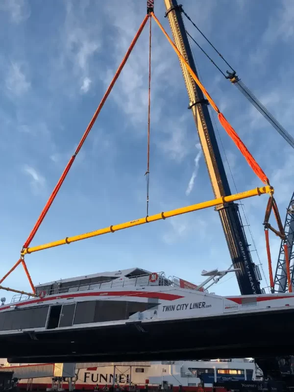 spreader beams lifting boat