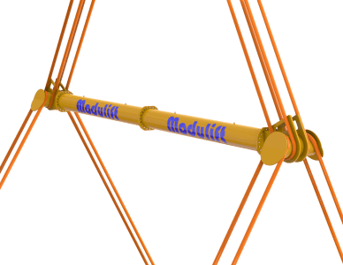 Modulift Trunnion Spreader Beam, a shackle free lifting solution