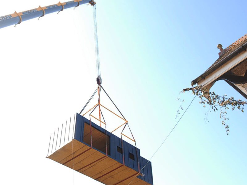 Modulift spreader beams lifting modular building