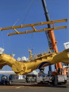 Custom lifting beam designed by Modulift
