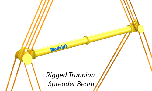Rigged Trunnion Spreader Beam